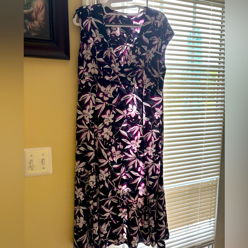 Ralph Lauren EUC Floral Print Sleeveless Dress, Size L